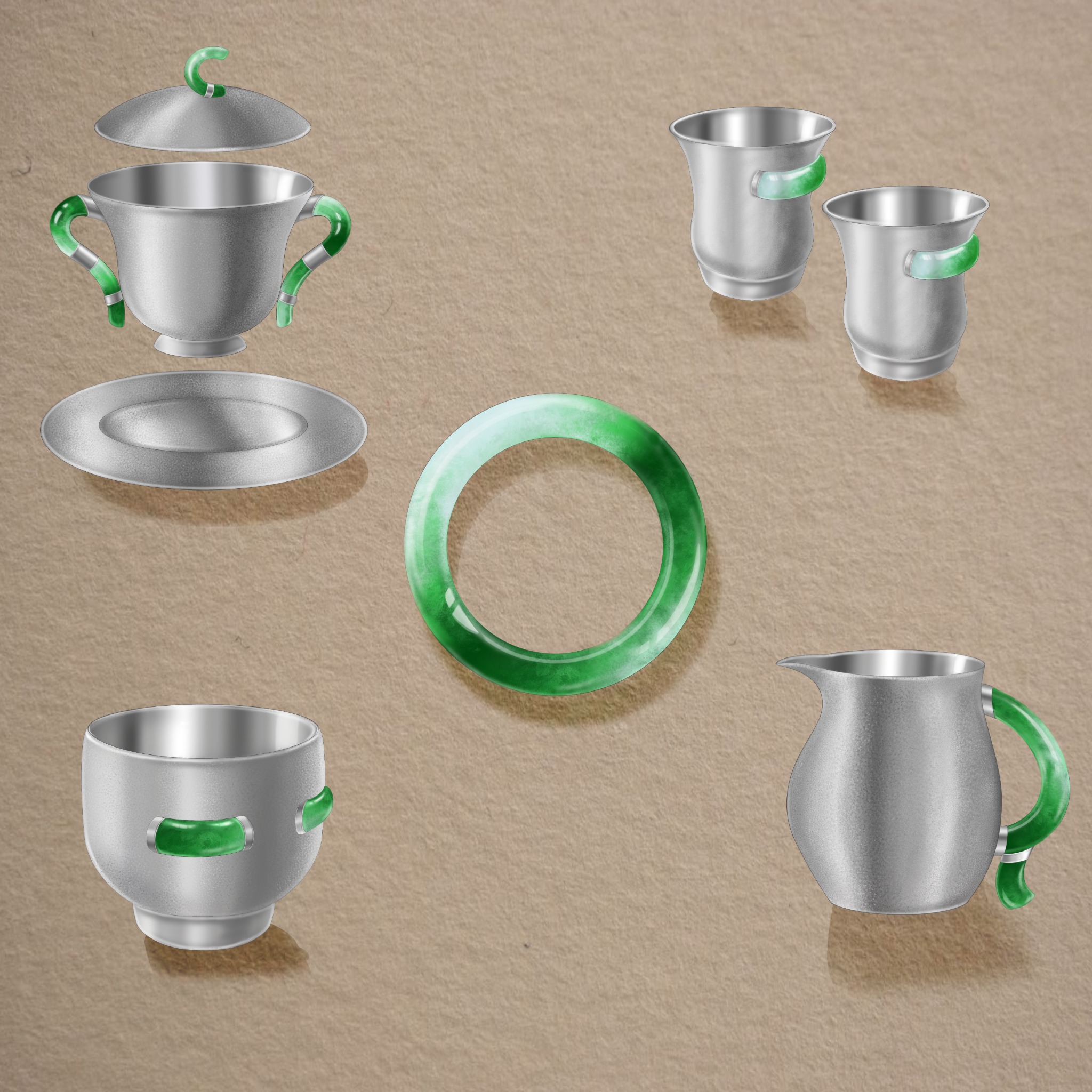 Developed tea-object design sheet